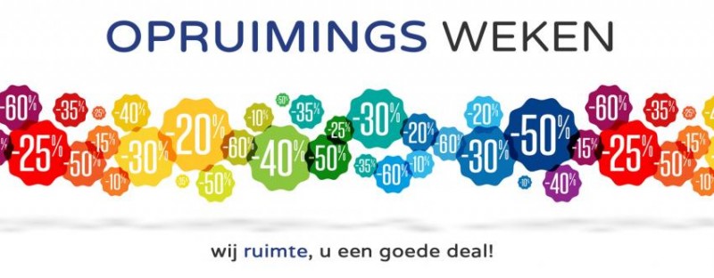 Opruiming toonzaalmodellen